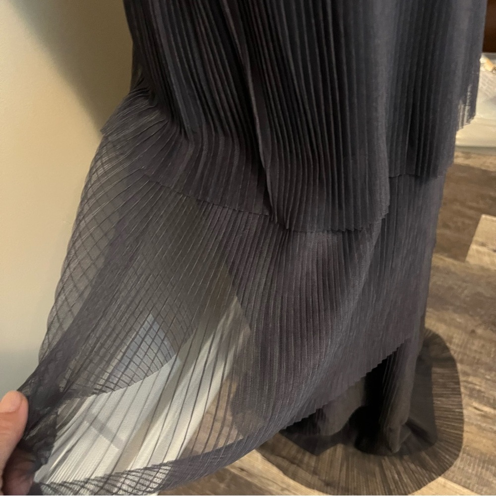 Adrianna Pappell long beaded dress pleated bottom so flattering mother of bride - Picture 8 of 11